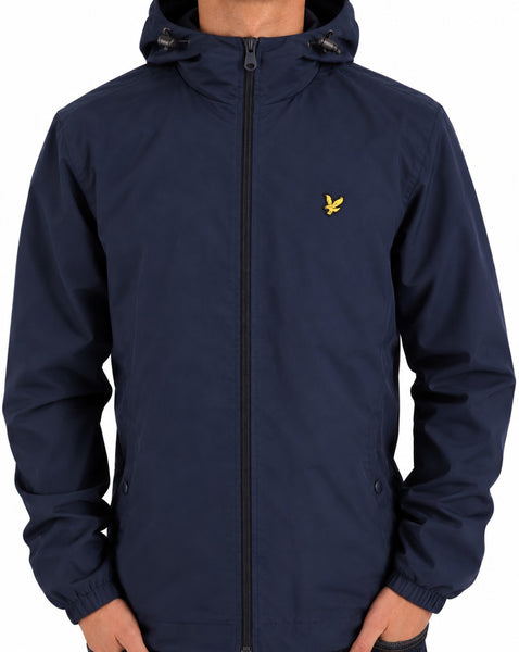 Lyle And Scott Zip Through Hooded Jacket Navy