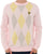 Lyle & Scott Argyle Knitted Crew Neck Jumper Pink