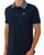 Lyle & Scott Birdseye Collar Polo Shirt Dark Navy/Light Blue