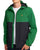 Lyle & Scott Colour Block Hooded Jacket Clover Green/Black