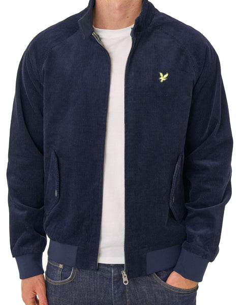 Lyle & Scott Corduroy Harrington Jacket Dark Navy