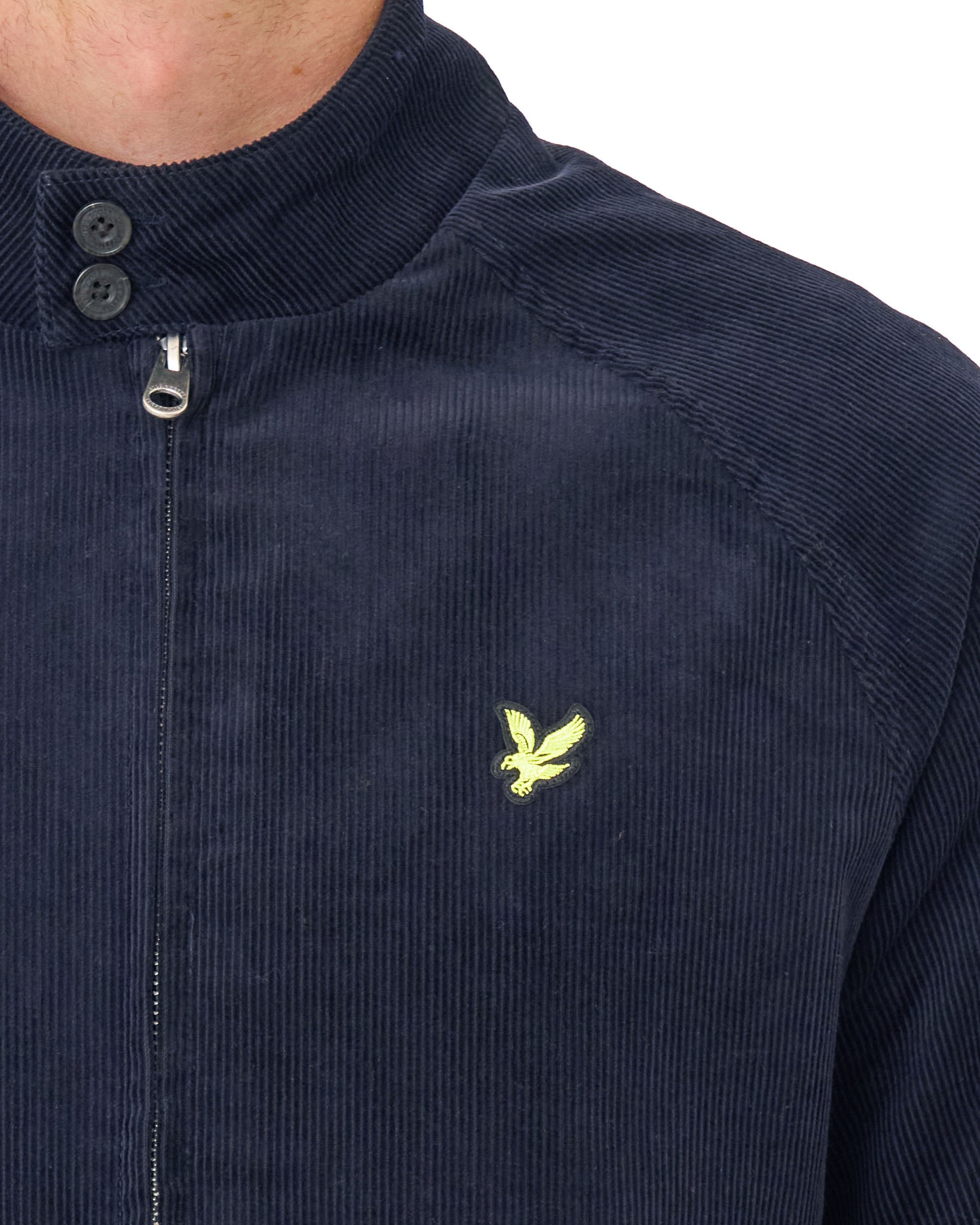 Lyle & Scott Corduroy Harrington Jacket Dark Navy