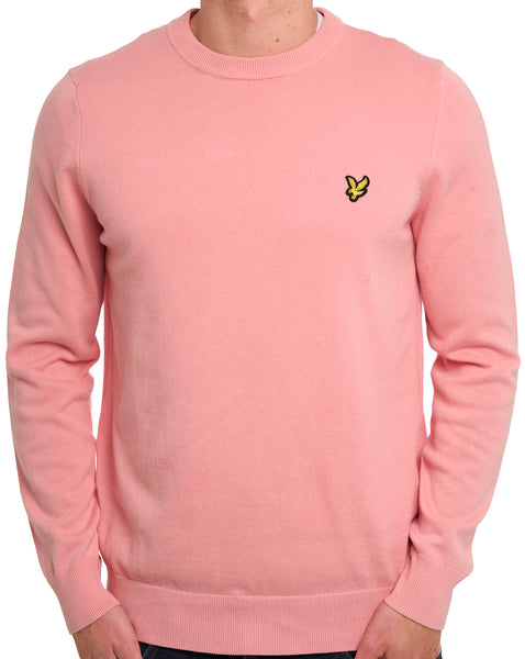 Lyle & Scott Cotton Crew Neck Jumper Pink