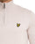 Lyle & Scott Cotton Merino 1/4 Zip Jumper Stone