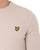 Lyle & Scott Cotton Merino Crew Jumper Stone