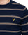 Lyle & Scott Cotton Striped Crew Jumper Navy