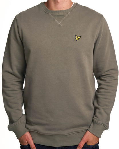 Lyle & Scott Crew Neck Sweatshirt Khaki Ash