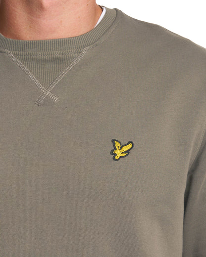 Lyle & Scott Crew Neck Sweatshirt Khaki Ash