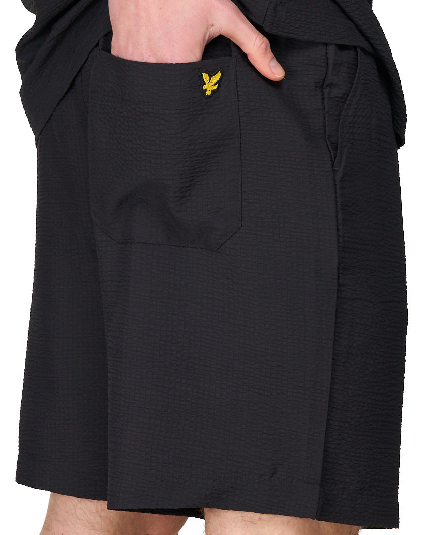 Lyle & Scott Crinkle Resort Shorts Black