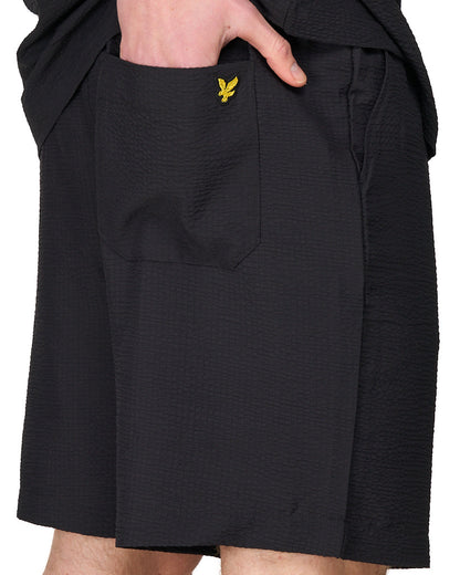 Lyle & Scott Crinkle Resort Shorts Black
