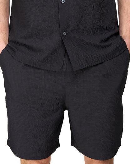 Lyle & Scott Crinkle Resort Shorts Black