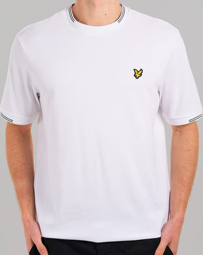 Lyle & Scott Fine Tipped T Shirt White