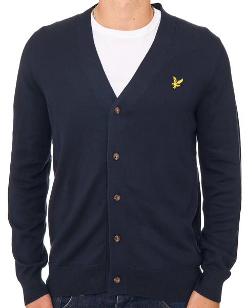 Lyle & Scott Knitted Classic Cardigan Dark Navy