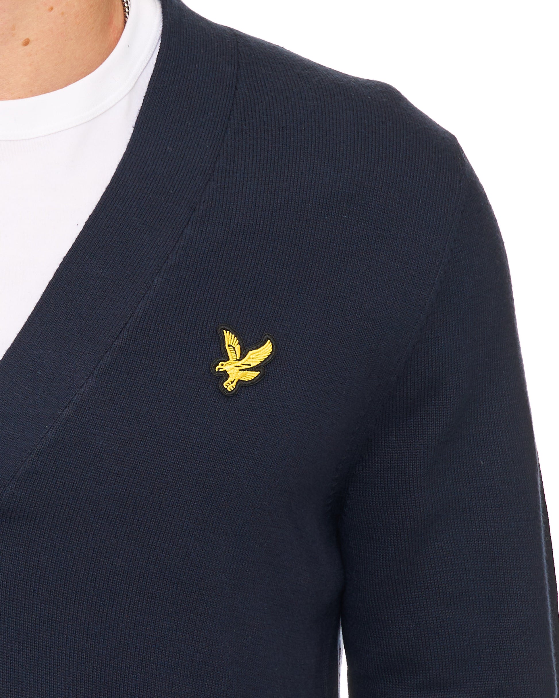 Lyle & Scott Knitted Classic Cardigan Dark Navy