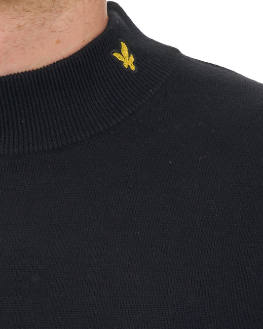 Lyle And Scott Lyle & Scott Knitted Turtle Neck Jumper Jet Black