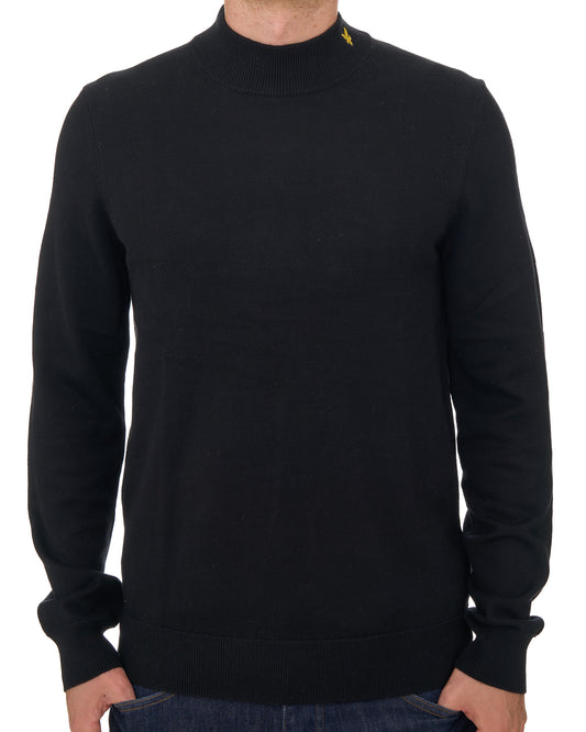 Lyle And Scott Lyle & Scott Archive Knitted Turtle Neck Jumper Jet Black