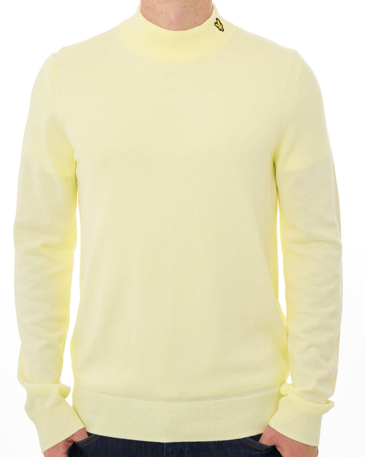 Lyle And Scott Lyle & Scott Knitted Turtle Neck Jumper Light Yellow