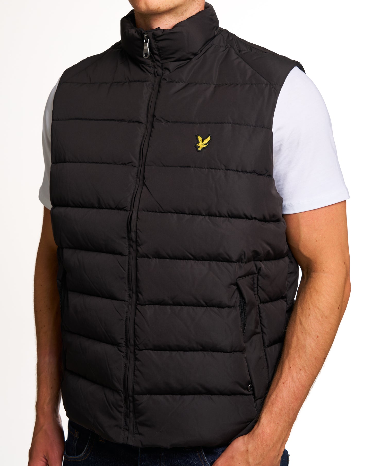 Lyle & Scott Quilted Gilet Jet Black