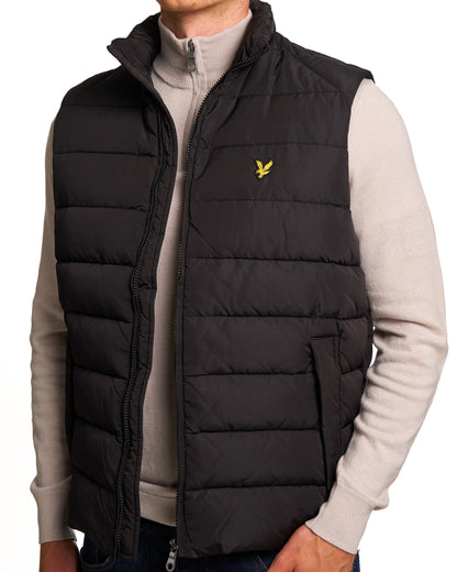 Lyle & Scott Quilted Gilet Jet Black