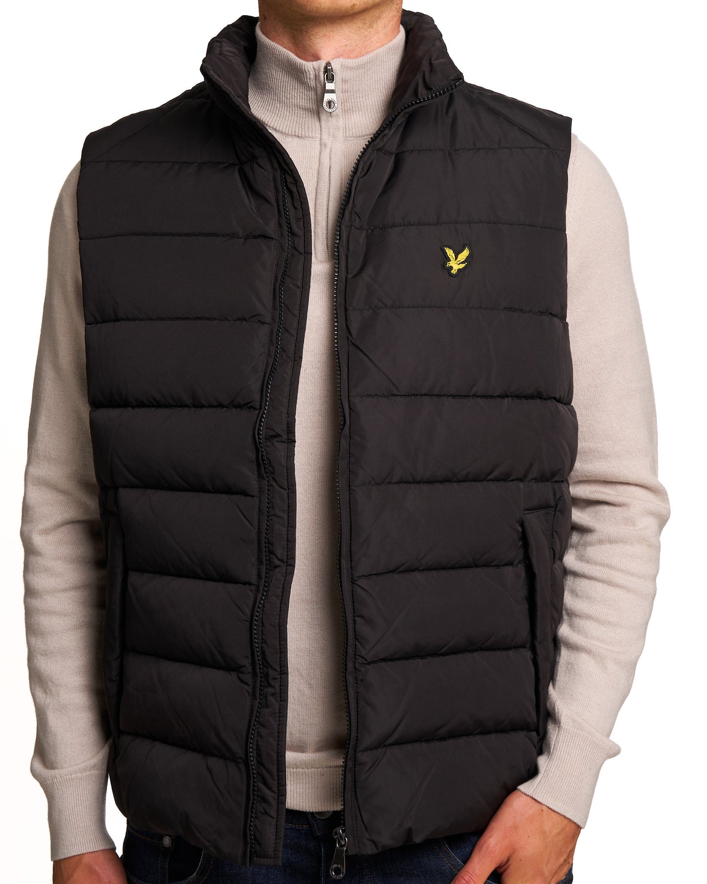 Lyle & Scott Quilted Gilet Jet Black