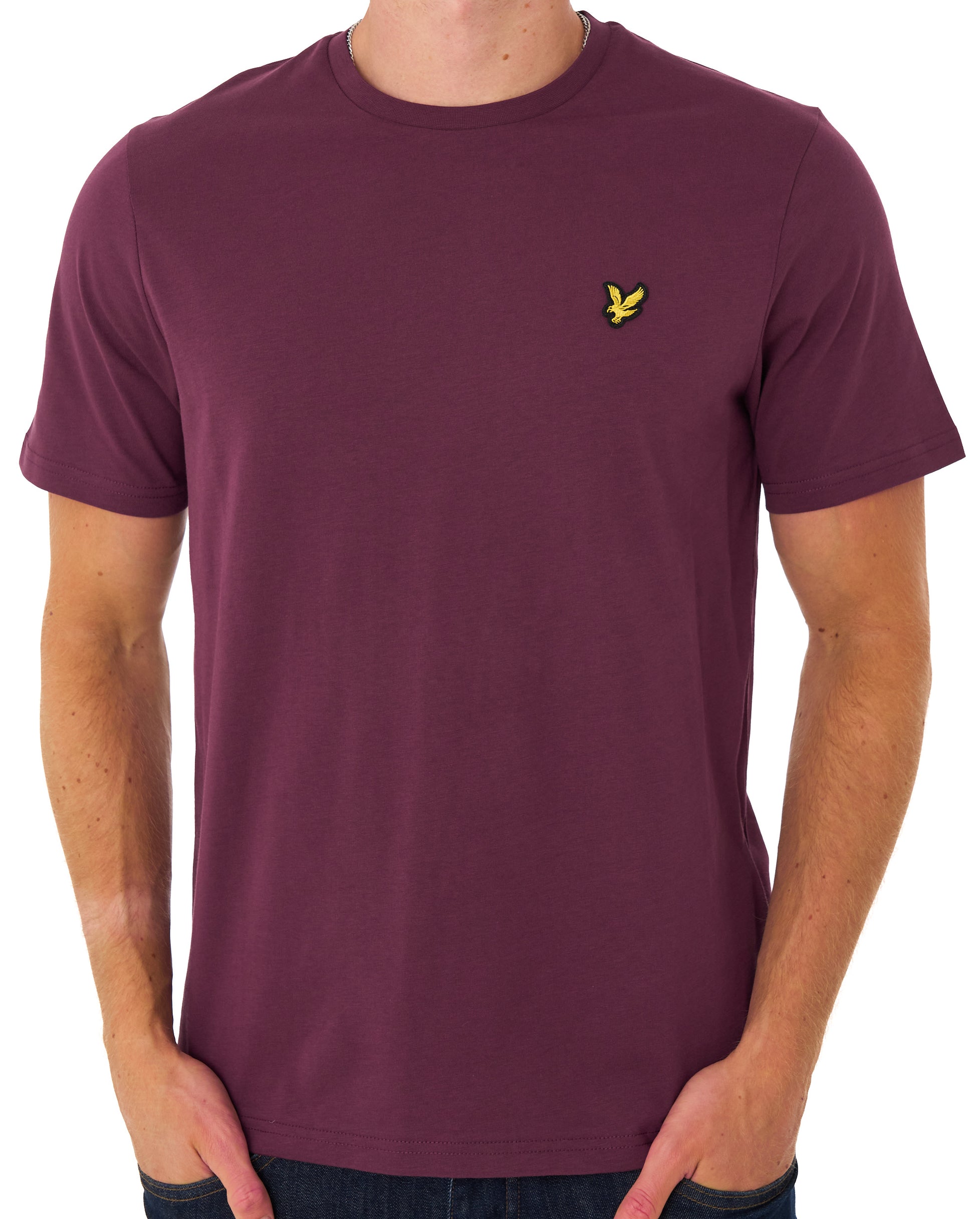 Lyle & Scott T Shirt Noir Plum