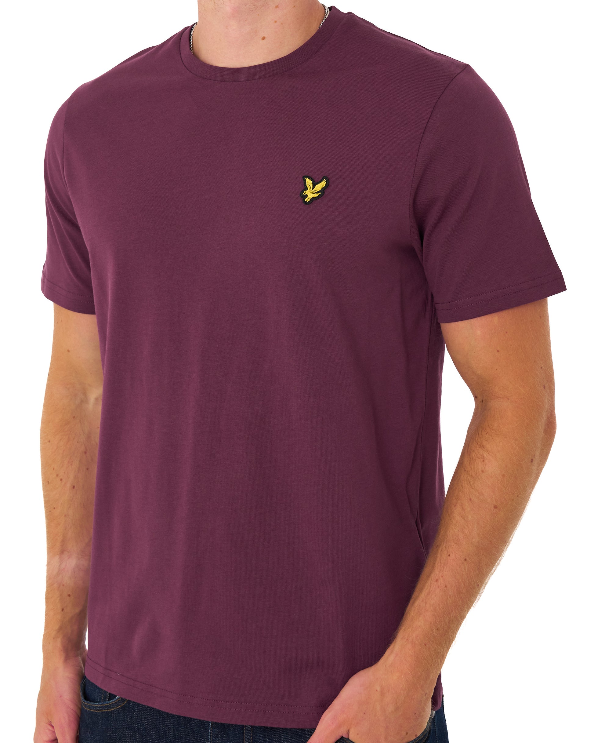 Lyle & Scott T Shirt Noir Plum