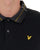 Lyle & Scott Tartan Collar Polo Shirt Jet Black