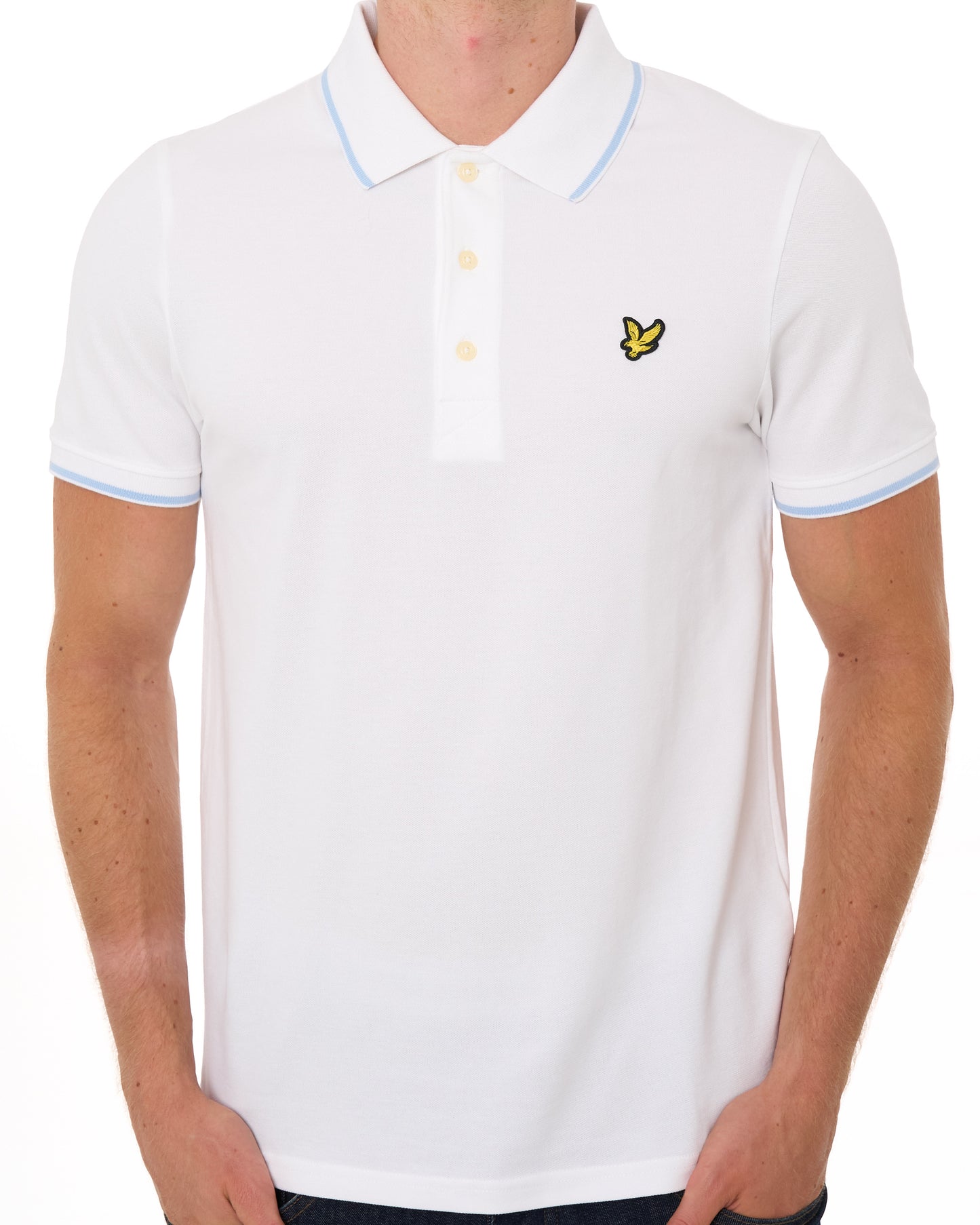 Lyle & Scott Tipped Polo Shirt White