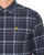 Lyle & Scott Tonal Check Shirt Dark Navy