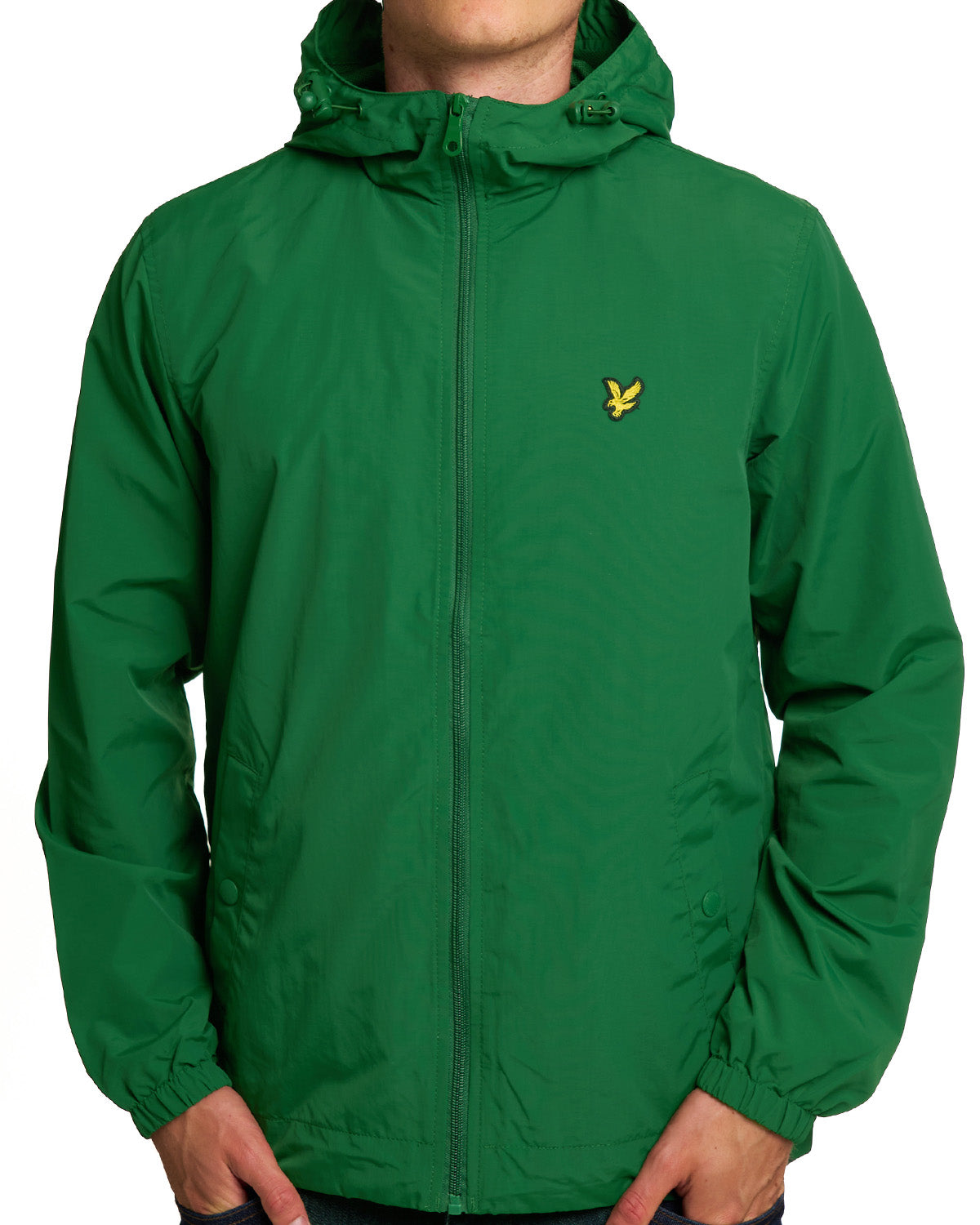 Lyle & Scott Zip Through Hooded Jacket Clover Green