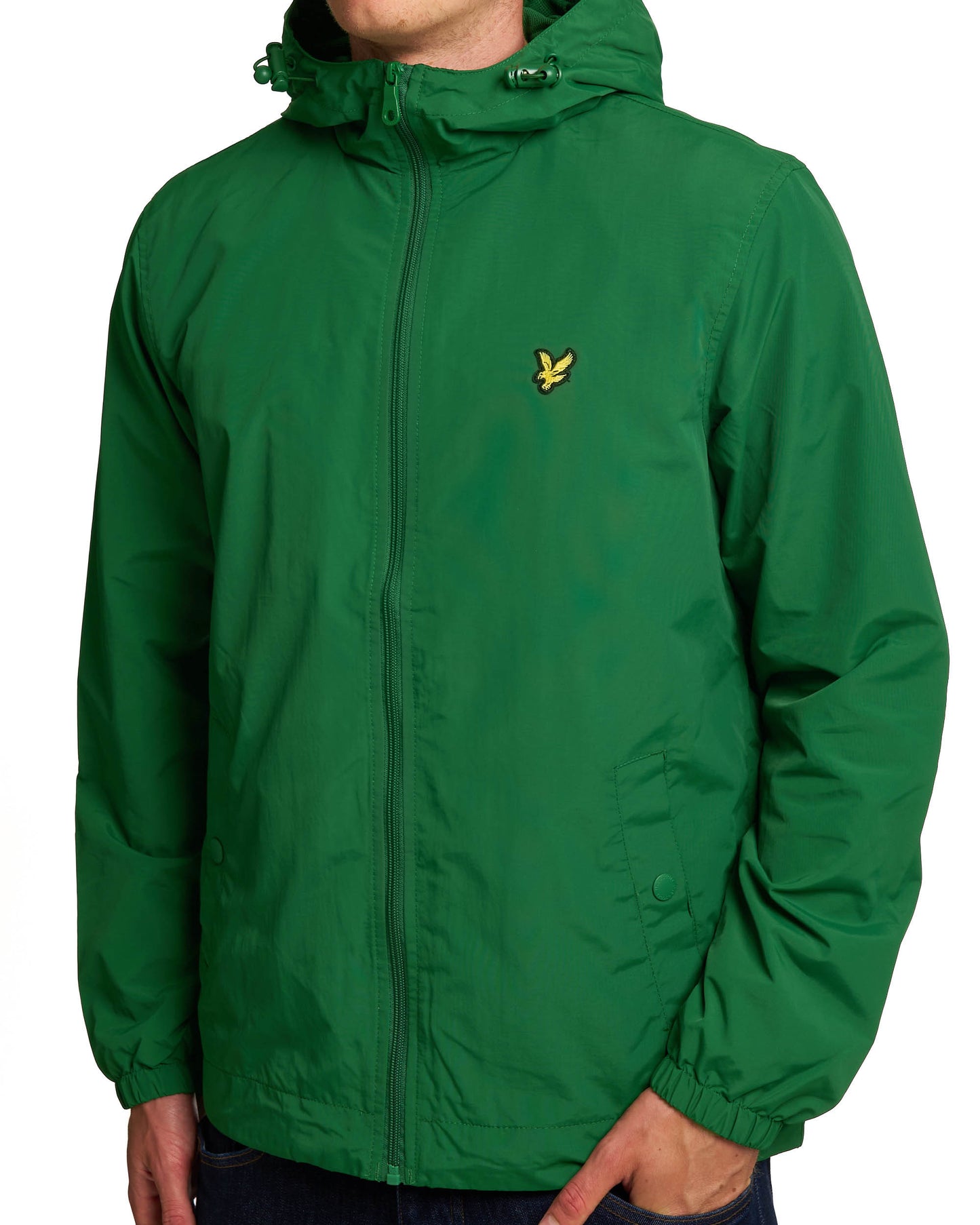 Lyle & Scott Zip Through Hooded Jacket Clover Green