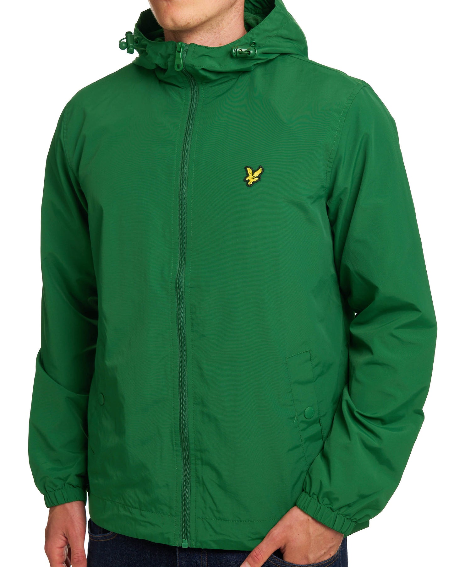 Lyle & Scott Zip Through Hooded Jacket Clover Green