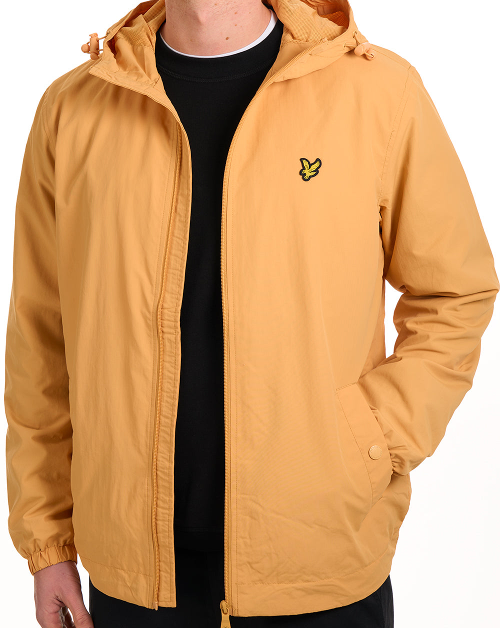 Lyle & Scott Zip Through Hooded Jacket Light Orange