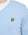 Lyle & Scott Cotton V Neck Jumper Opal Blue