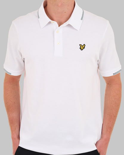 Lyle & Scott Fine Tipped Polo Shirt White