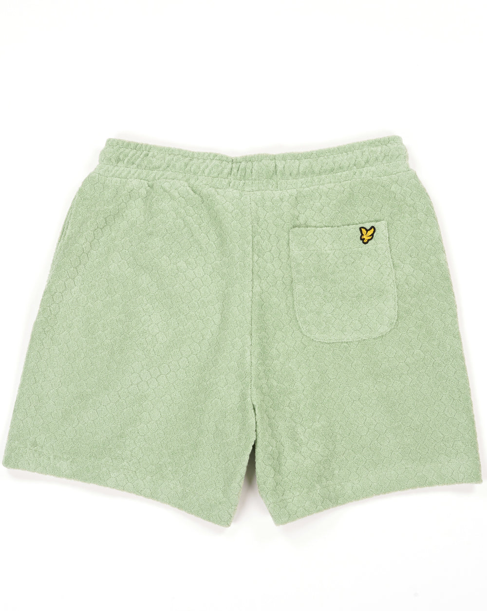 Lyle & Scott Honeycomb Towelling Shorts Sage Green