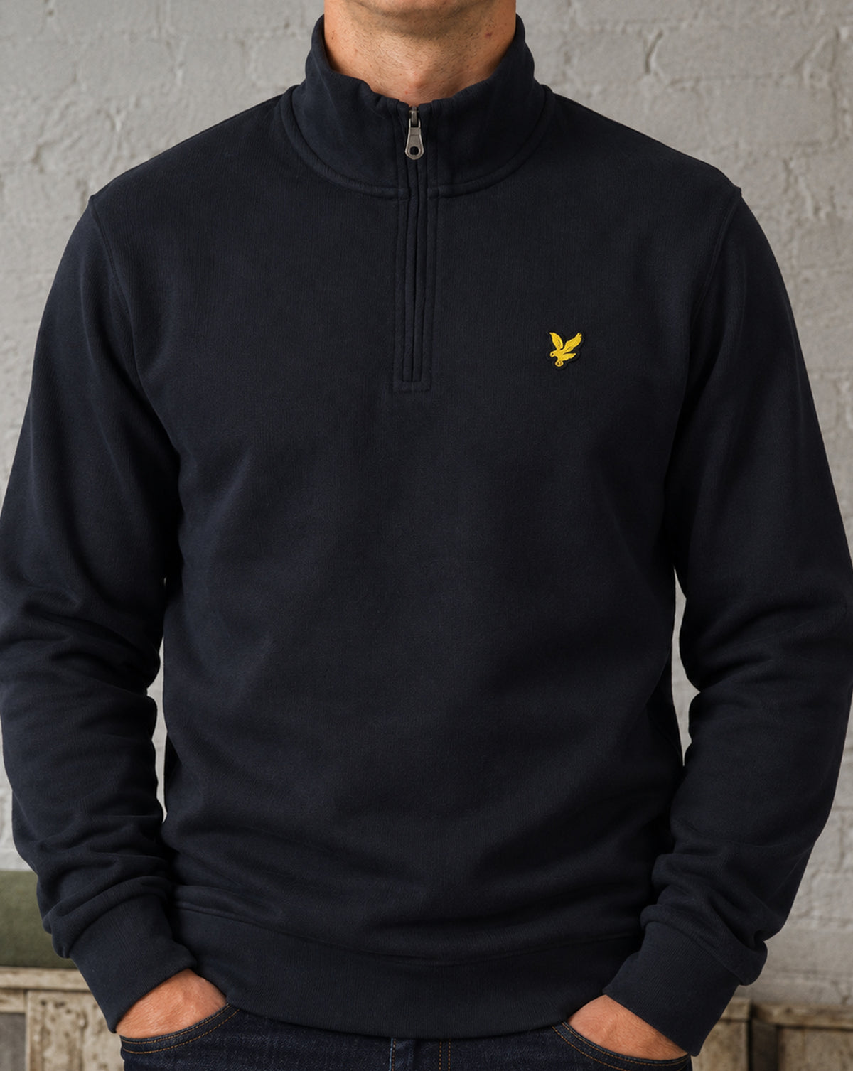 Lyle & Scott 1/4 Zip Sweatshirt Navy