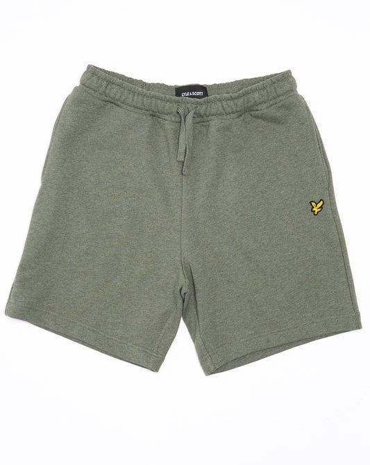 Lyle And Scott Lyle & Scott Tri Marl Sweat Shorts Khaki Green