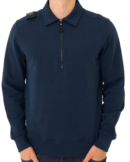 MA.STRUM Spread Collar Sweatshirt Ink Navy