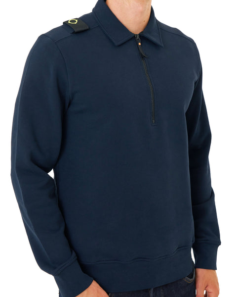 MA.STRUM Spread Collar Sweatshirt Ink Navy