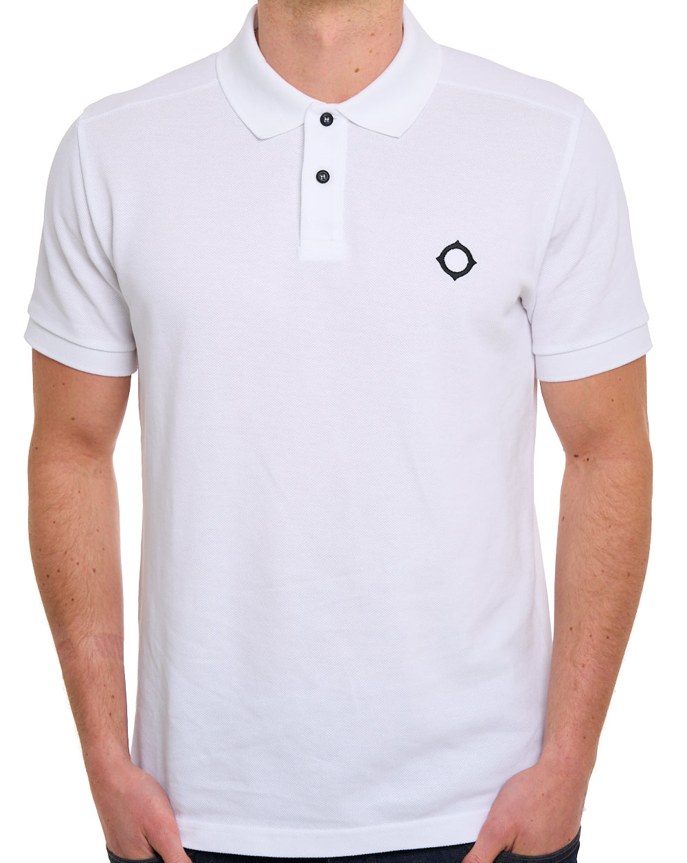 Ma.strum Pique Polo Optic White