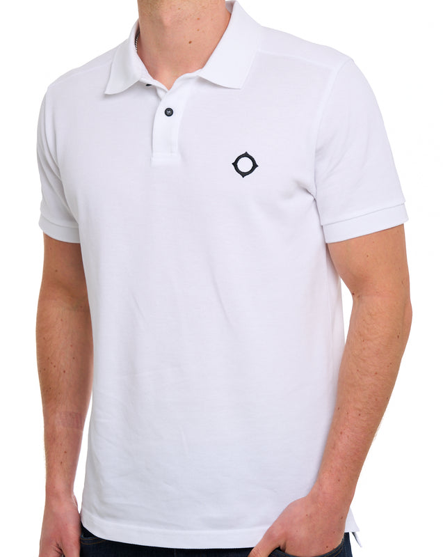 MA.STRUM Pique Polo Optic White