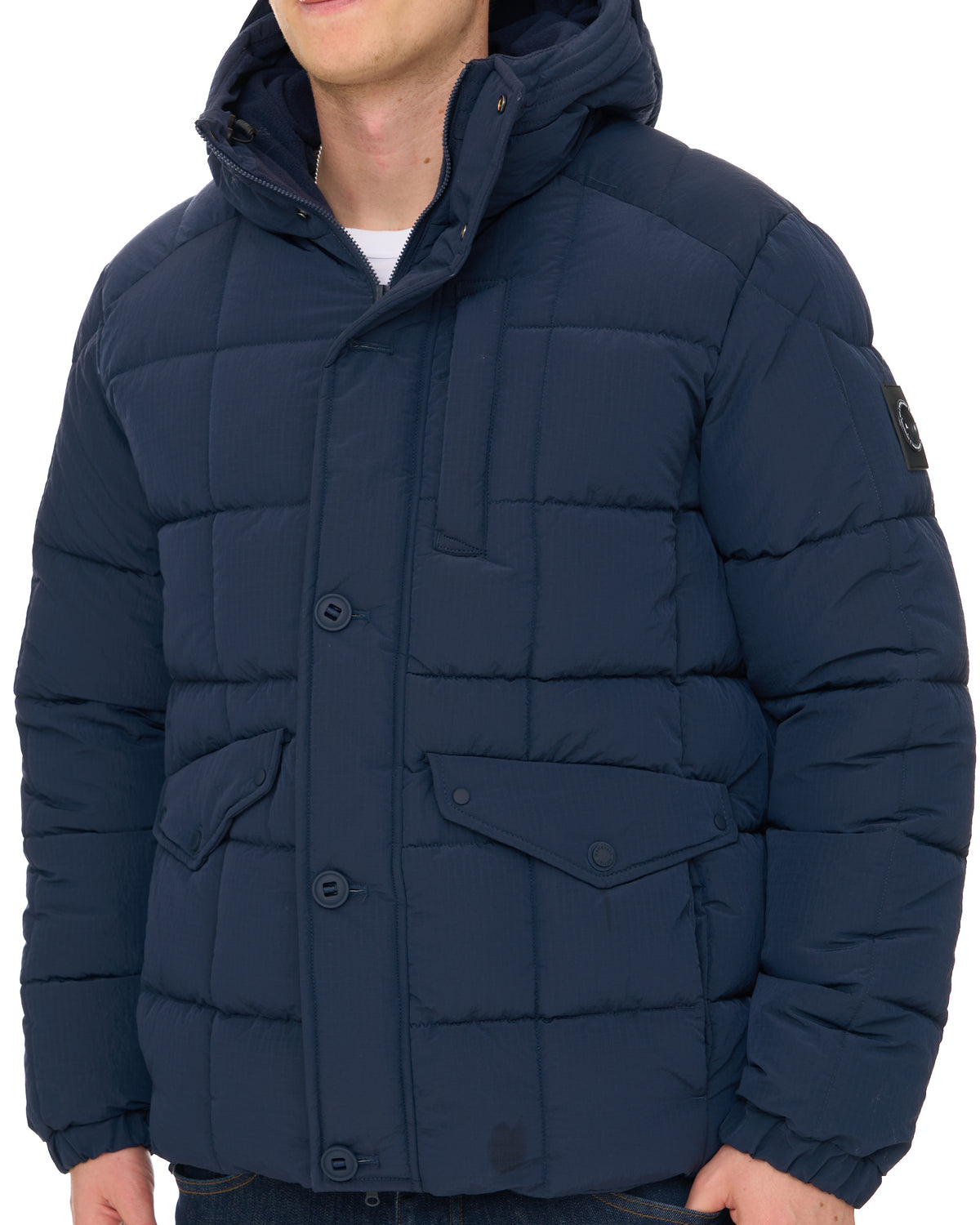 Marshall Artist Coniston Bubble Jacket Navy