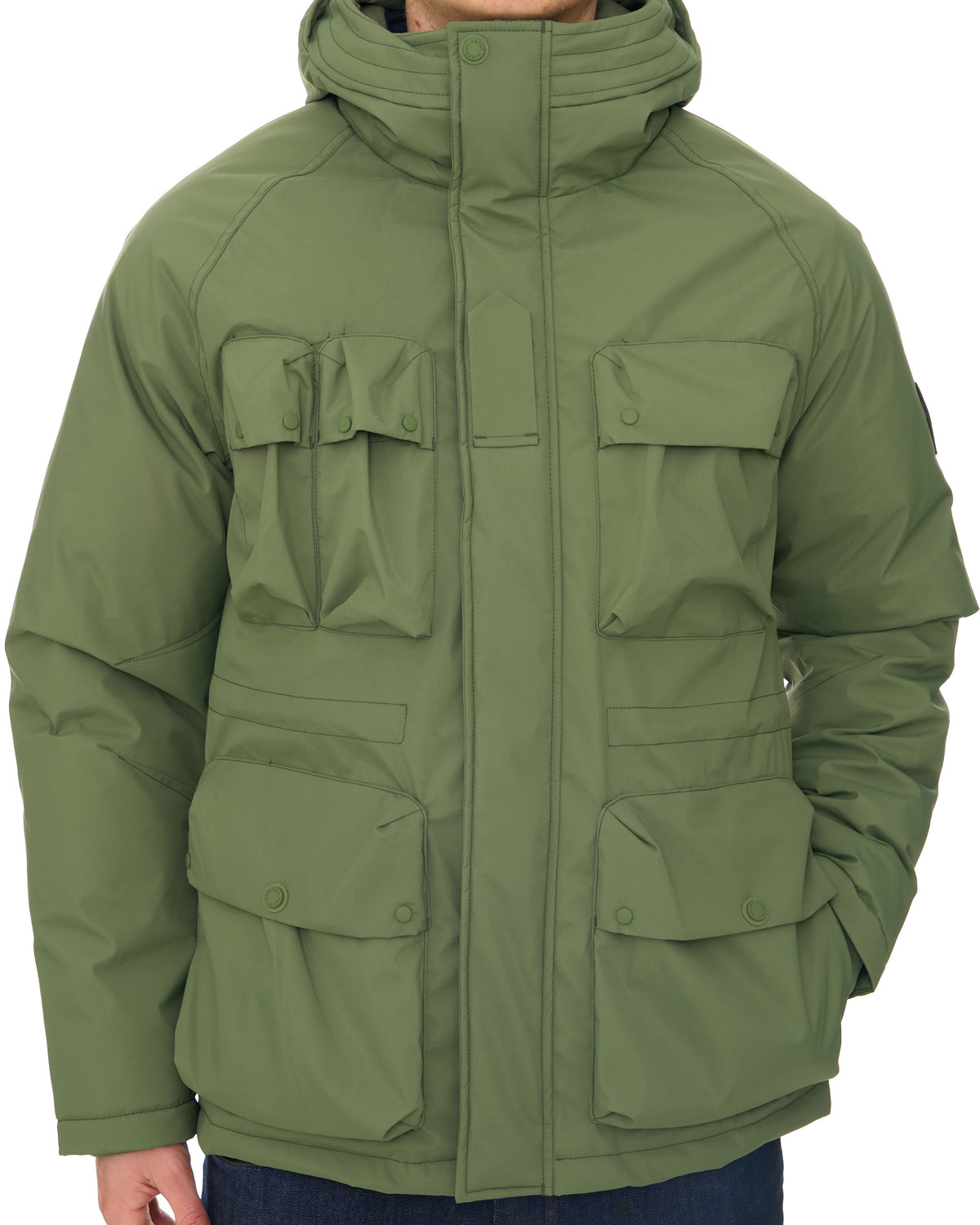 Marshall Artist Hawksley Parka Khaki Green