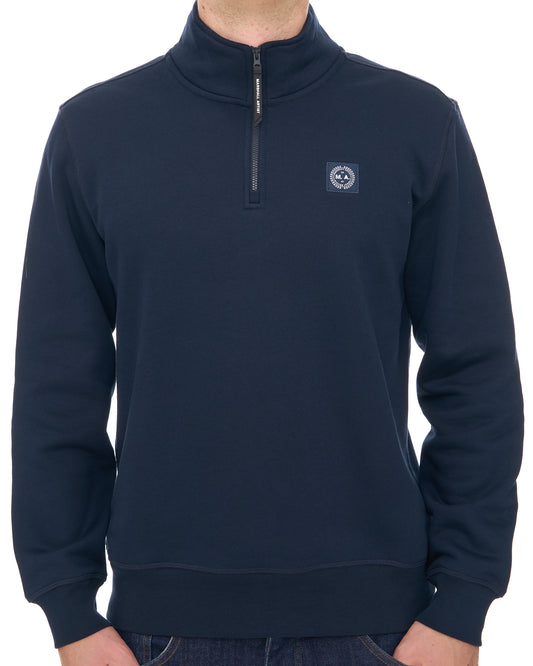 Marshall Artist Marshall Artist Marchio 1/4 Zip Sweat Navy