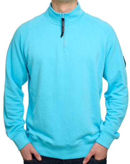 Marshall Artist Siren 1/4 Zip Sweat Cyan