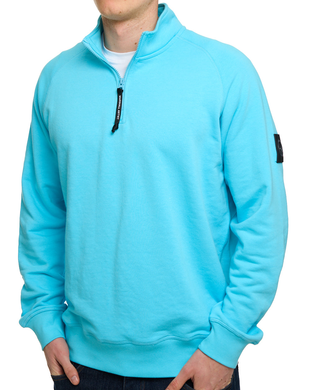 Marshall Artist Siren 1/4 Zip Sweat Cyan