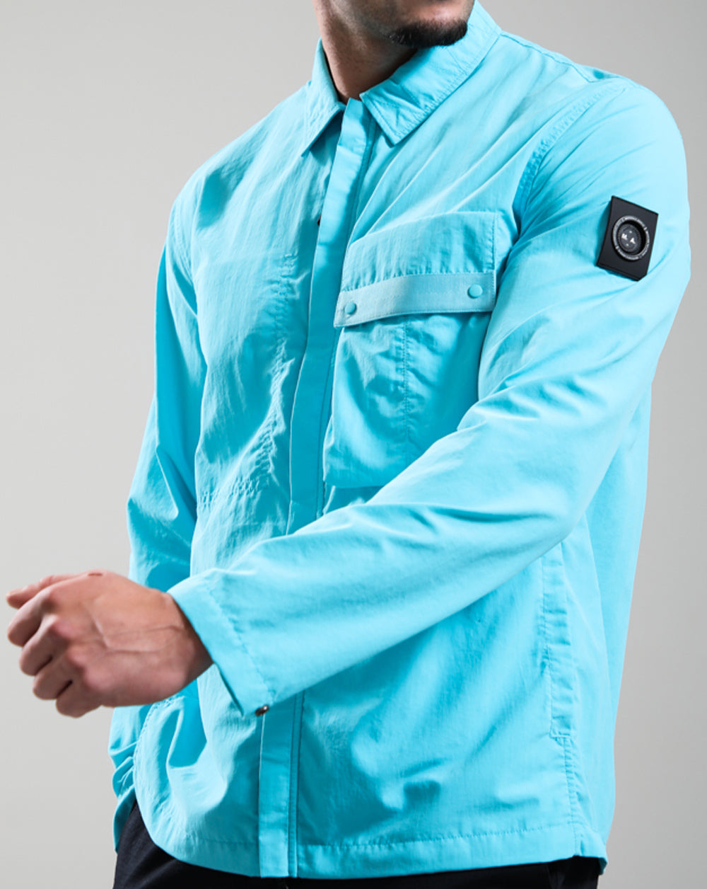 Marshall Artist Woodvale Overshirt Cyan