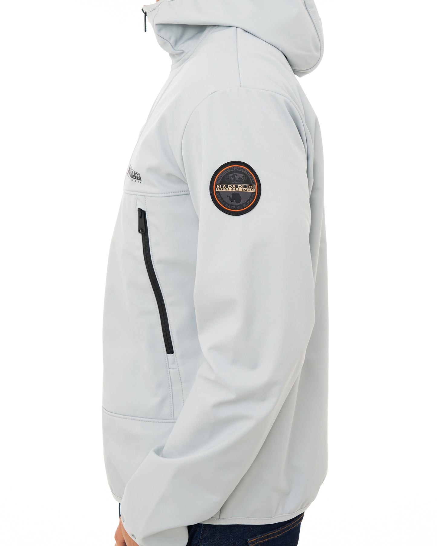Napapijri Biois Softshell Jacket Light Grey Solid
