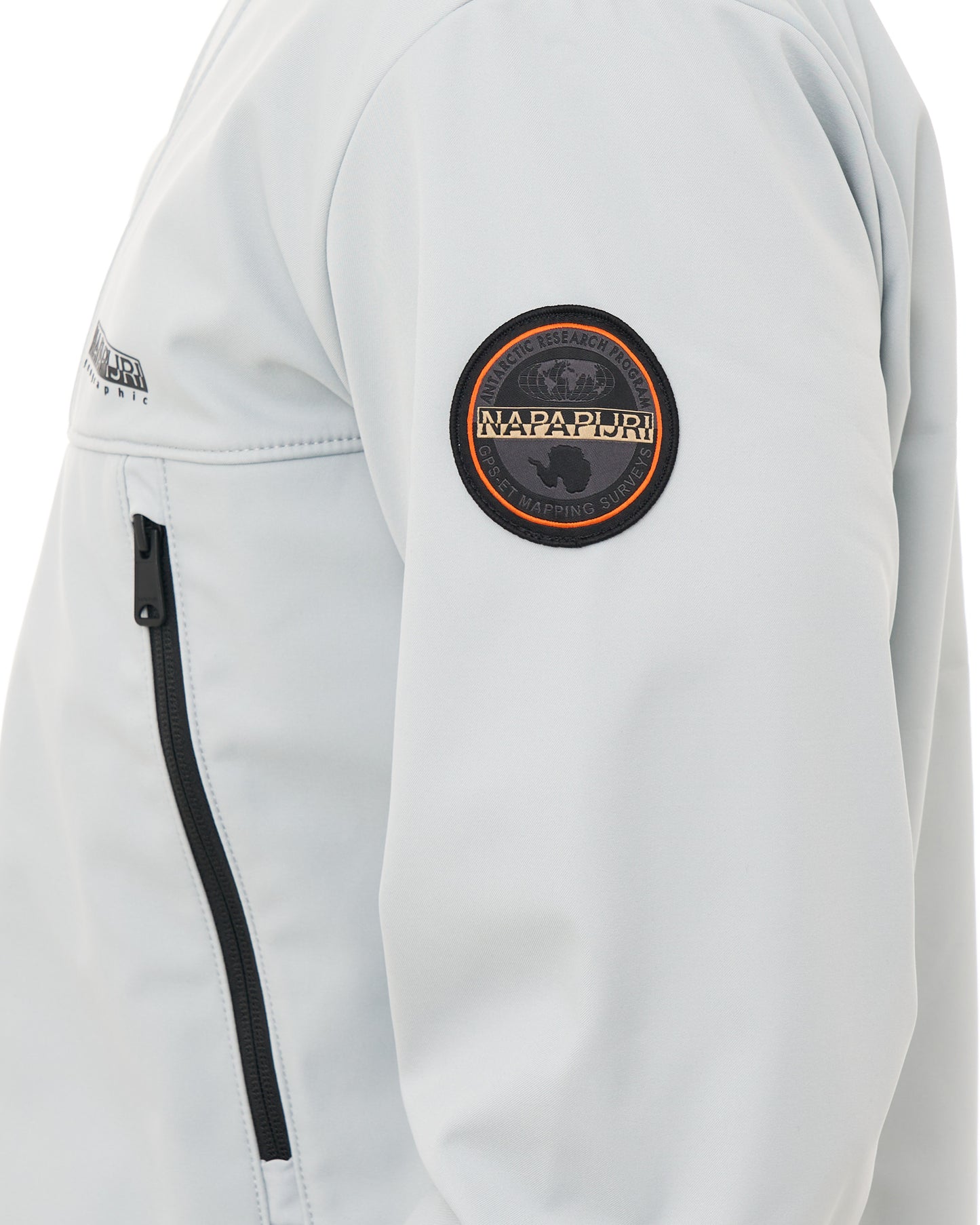 Napapijri Biois Softshell Jacket Light Grey Solid
